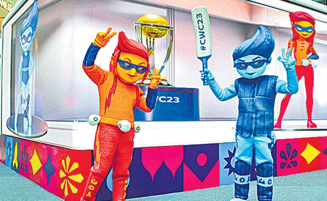 These are the World Cup mascots - Sakshi