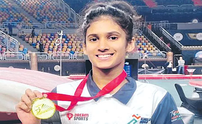 Gymnast Nishka Agarwal Won Gold In Cairo - Sakshi