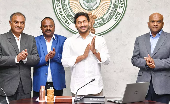 CM Jagan Virtually Lay Foundation stone To 3 Renewable Energy Projects - Sakshi