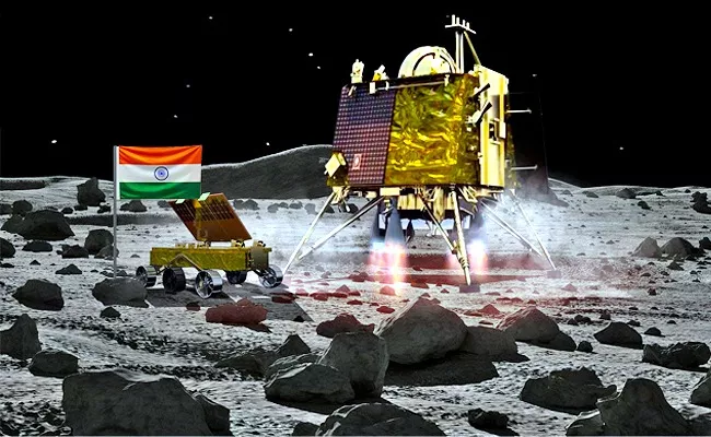 India Chandrayaan-3 Moon Landing Live Updates - Sakshi