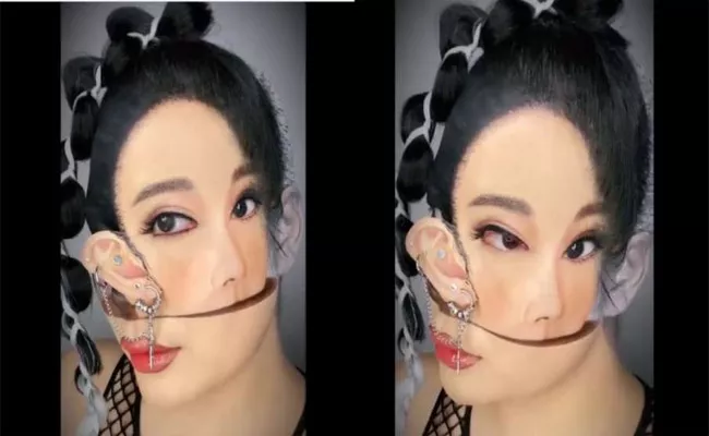 Mimi Chois Weird Makeup Video Foes Viral - Sakshi