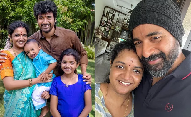 Sivakarthikeyan Celebrate 13th Wedding Anniversary - Sakshi