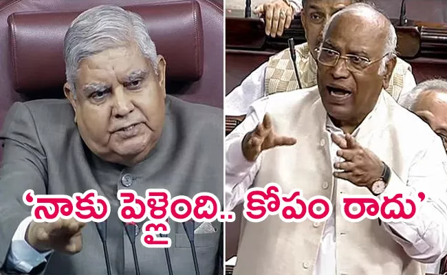 Rajya Sabha: J Reply To Congress Chief Kharge Comments - Sakshi