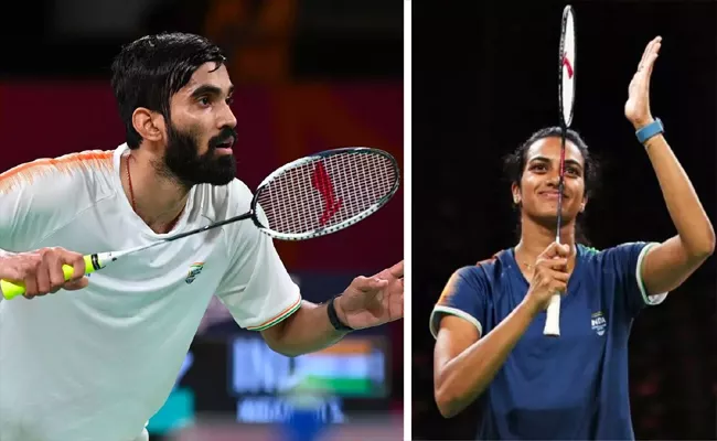 PV Sindhu-Kidambi Srikanth-HS Prannoy Book Quarters Berth AUS-Open 2023 - Sakshi