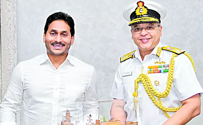 ENC Chief meets YS Jagan discusses multilateral naval exercise Milan 2024 - Sakshi