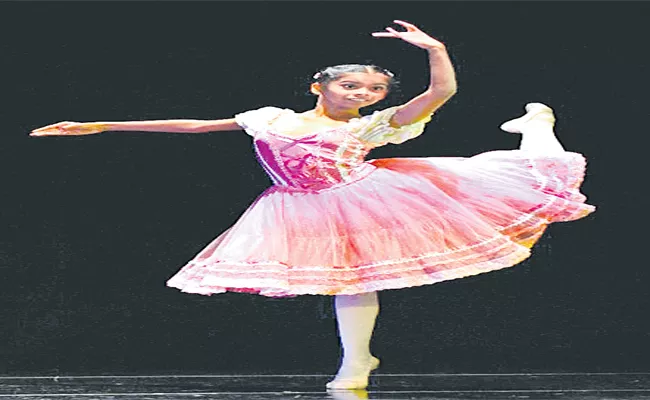 13 Year Old Ishna Chaudhary From Hyderabad Excelled In Ballet Dance  - Sakshi