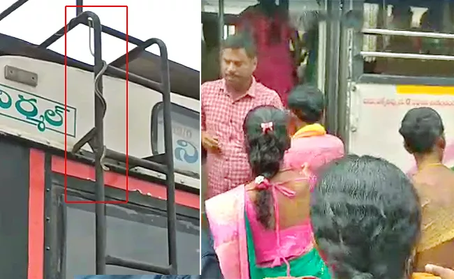 Nirmal District:  Snake Entered The RTC Bus Video Viral - Sakshi