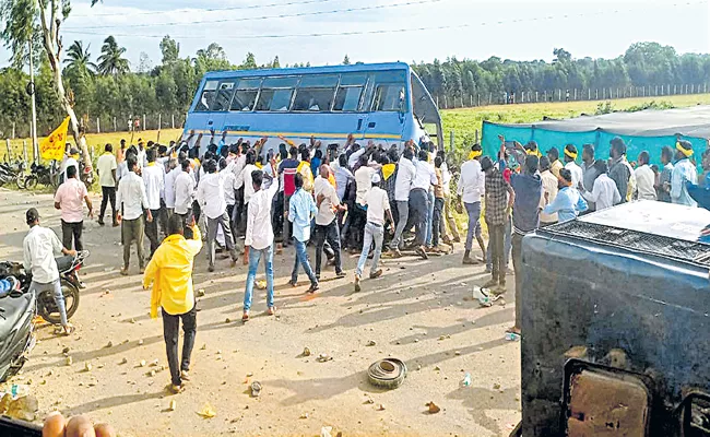 Chandrababu provoked TDP Leaders to Attack On Police And YSRCP - Sakshi