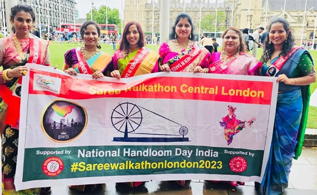 Saree Walkathon 2023 in London - Sakshi