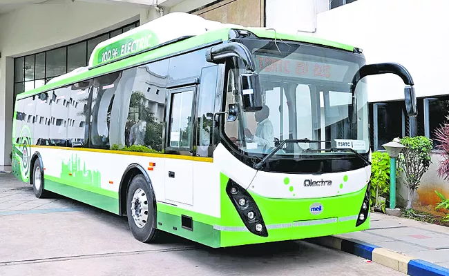 TSRTC to soon introduce AC electric buses in Hyderabad - Sakshi