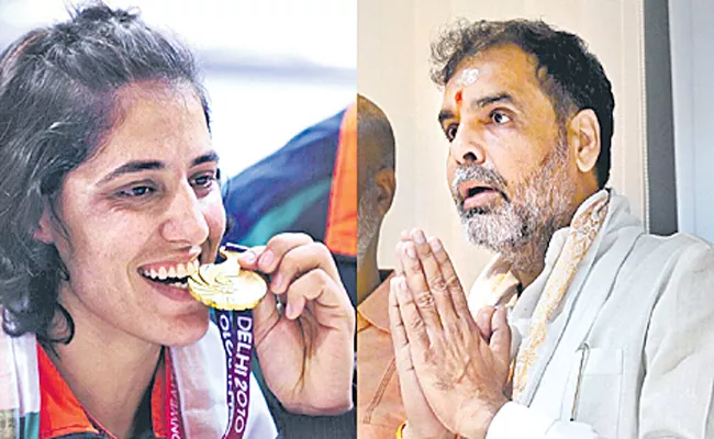 competition between former wrestler Anita and Sanjay - Sakshi