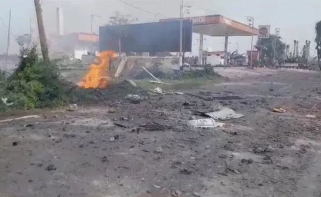 Petrol Bunk Blast Andhra Pradesh - Sakshi