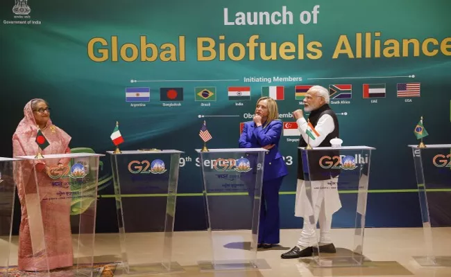 G20 summit: G20 leaders launch Global Biofuel Alliance - Sakshi