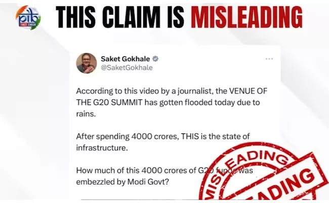 Centre Snubs Claims G20 Venue Was Flooded After Rain - Sakshi