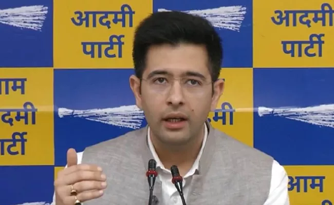 Small Leader Remark Not INDIA Stand Raghav Chadha Sanatana Row - Sakshi