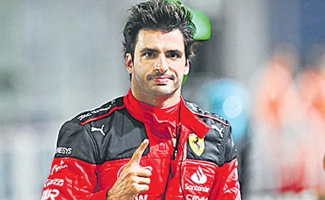 Pole position to Carlos Sainz - Sakshi