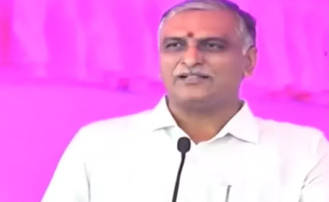 Harish Rao Satires On BJP Congress At Tellapur Double Bedroom House - Sakshi