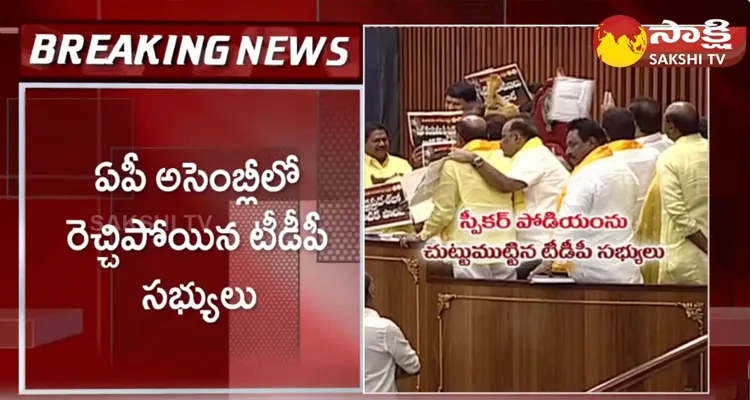 Balakrishna And Other TDP Leaders Over Action In AP Assembly