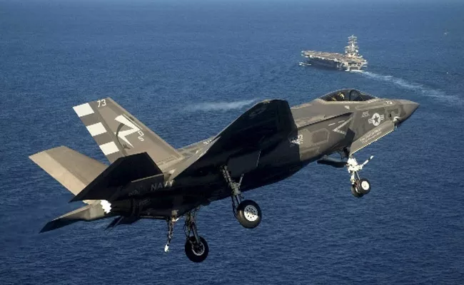 Debris Found from F- 35 Jet in South Carolina Pilot Ejects from Warplane - Sakshi