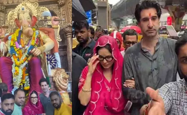 Sunny Leone Prayers Vinayaka Mandapam At Mumbai - Sakshi