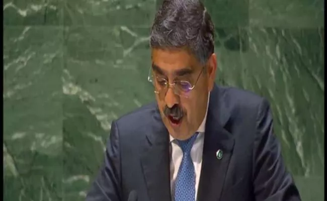 Pakistan again rakes up Kashmir issue at United Nations General Assembly - Sakshi