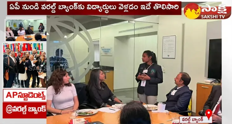 AP Govt School Students Met With World Bank Representatives In US