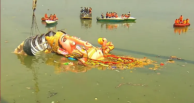 Khairathabad Ganesh Idol Immersion Is Completed 