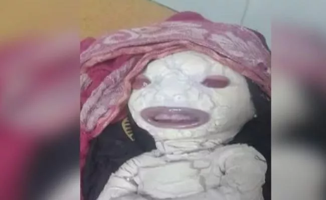 Bareilly Alien Like Baby Born - Sakshi