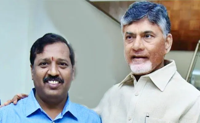 Suspension On Chandrababu Former PS Srinivas Over Skill Scam - Sakshi