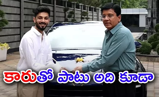 Jailer Producer Gifted Porsche Car And Cheque To Anirudh - Sakshi