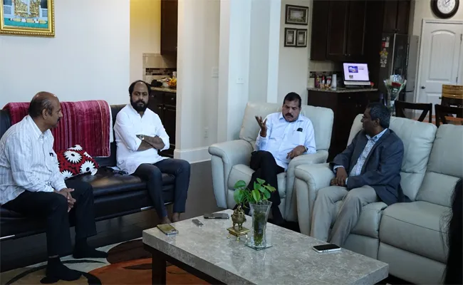 Minister Botsa Satyanarayana Meet With US University Officials - Sakshi