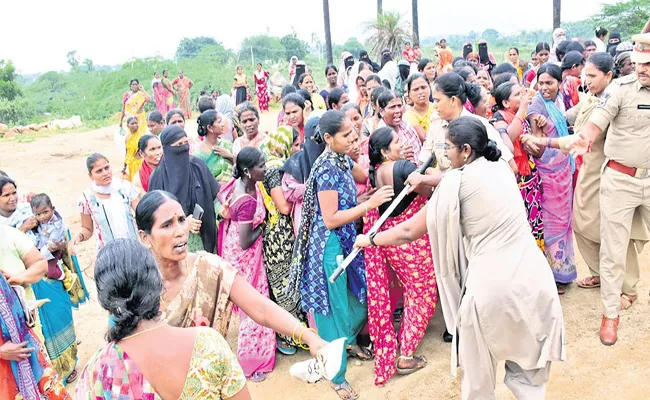 Police Stopped Women - Sakshi