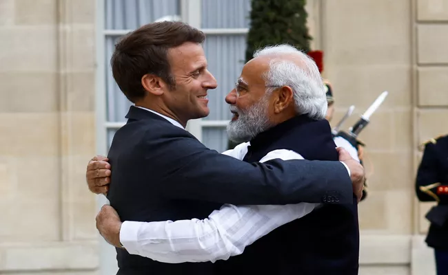 G20 Summit: French Prez Emmanuel Macron to hold bilateral talks with PM Modi 10Sept 2023 - Sakshi