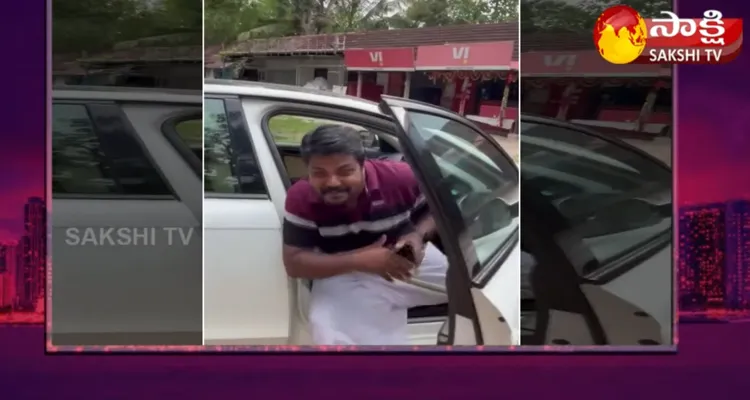 A Farmer Comes In Audi Car And Sells Vegetables 