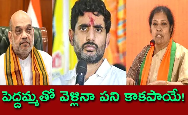 Amit Shah Shock To Lokesh On Chandrababu Cases And Arrest - Sakshi