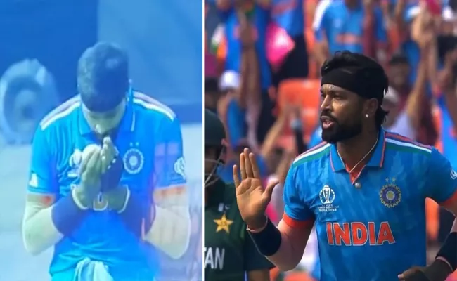 Hardik Pandya gives bye-bye send-off to Imam-ul-Haq after dismissing - Sakshi