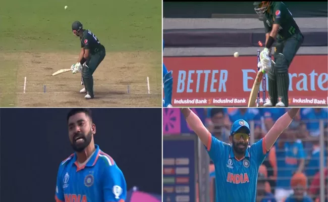 Mohammed Siraj Castles Babar Azam With Brilliant Delivery - Sakshi