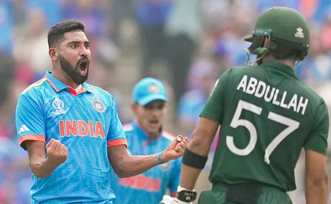 WC 2023 Ind vs Pak: Bowlers Rule Roost India Bundle Out Pakistan For 191 - Sakshi