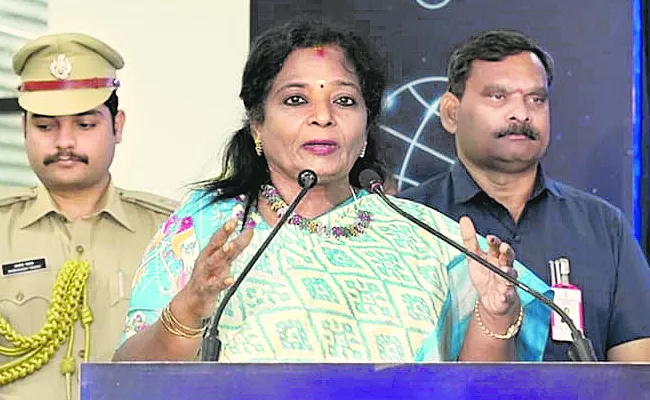 Telangana Governor Tamilisai Visited IIT Hyderabad Campus - Sakshi