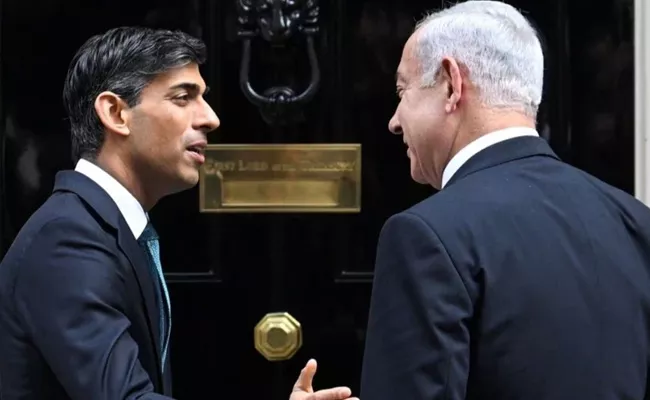 British PM Rishi Sunak Arrives In Israel  - Sakshi