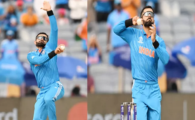 WC 2023 Ind Vs Ban: Kohli Bowls To Complete Injured Hardik In 3 Balls Gave - Sakshi