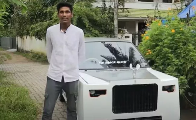 Kerala teen spends 45k turn Maruti 800 into Rolls Royce Viral Video - Sakshi