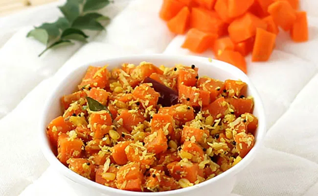 How To Make Carrot Poriyal Recipe In Telugu - Sakshi