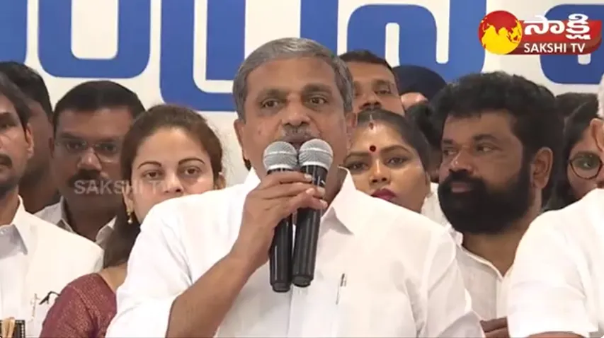 Sajjala Ramakrishna Reddy Fires On TDP Leaders Protest On Gandhi Jayanti