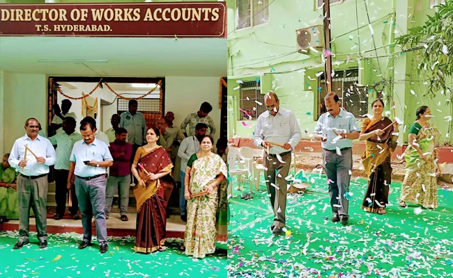 In The Office Of The Director Of Accounts Grand Bathukamma Celebrations - Sakshi