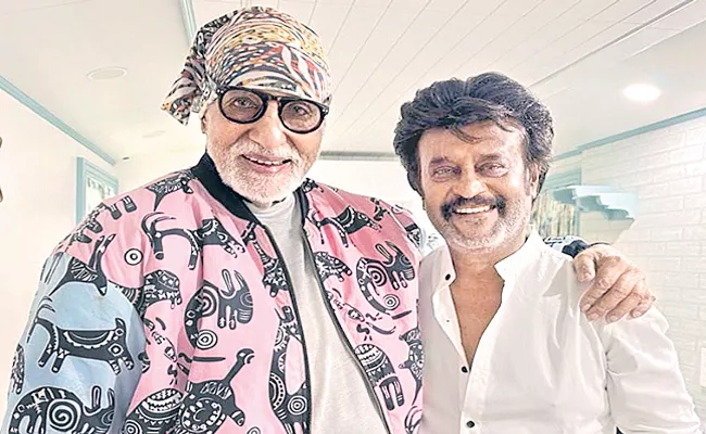 Rajinikanth And Amitabh Bachchan Shooting Spot Video - Sakshi