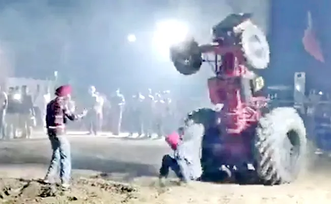 Man Crushed To Death In Tractor Stunt During Punjab Sports Fair - Sakshi