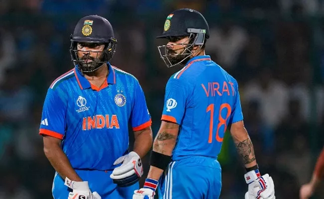 CWC 2023 IND VS ENG: Rohit Sharma Equals Virat Kohli In Most 50 Plus Scores In World Cup - Sakshi