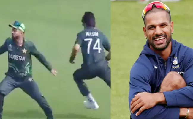 WC Pak Vs Aus Warm Up: Never Ending Love Story Dhawan Dig At Pak Poor Fielding - Sakshi