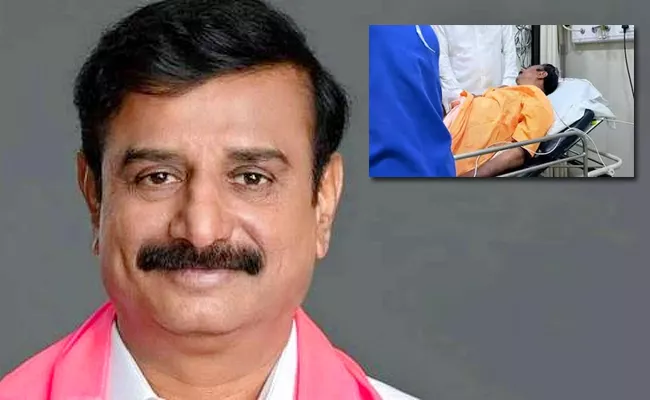 BRS MP Kotha Prabhakar Reddy In ICU Police Speed uP case - Sakshi